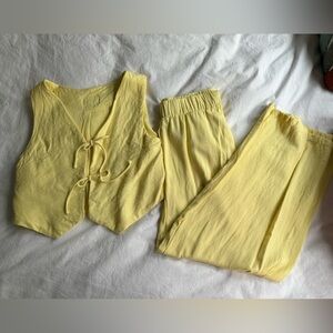 Daily drills linen resort set